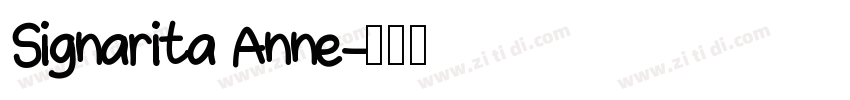 Signarita Anne字体转换